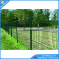 PVC ornament double loop wire fence /double horizontal welded wire fence / Twin Wire Mesh Fence